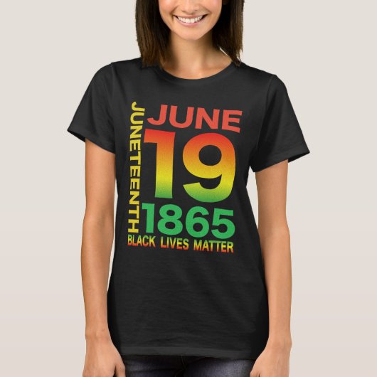 Happy Juneteenth is mijn onafhankelijkheidsdag gra T-shirt (Voorkant)