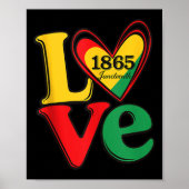 Happy Juneteenth is mijn onafhankelijkheidsdag zwa Poster (Voorkant)