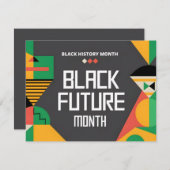 Happy Juneteenth Kleurrijke Vrijheidsdag Design Feestdagenkaart (Voorkant / Achterkant)