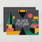 Happy Juneteenth Kleurrijke Vrijheidsdag Design Feestdagenkaart (Voorkant / Achterkant)