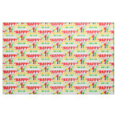 Happy Juneteenth Red Green Yellow Hands Stof (Fat Quarter)