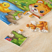 Happy Jungle Jamboree Jigsaw Puzzle Legpuzzel (Zijkant)