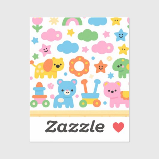 Happy Jungle Vinyl Sticker (Vel)