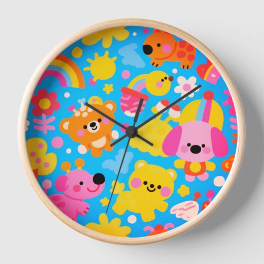 Happy Jungle Wall Clock (Voorkant)