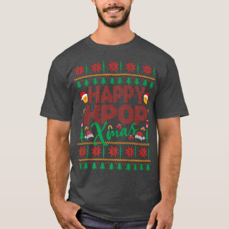Happy K-Pop Xmas Music Fan Fair Isle Ugly Style Ch T-shirt