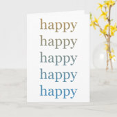 Happy Kaart (Gele Bloem)