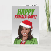 Happy Kamala Days Kerstmis Kaart (Voorkant)