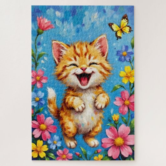 Happy Kat Garden Legpuzzel (Verticaal)