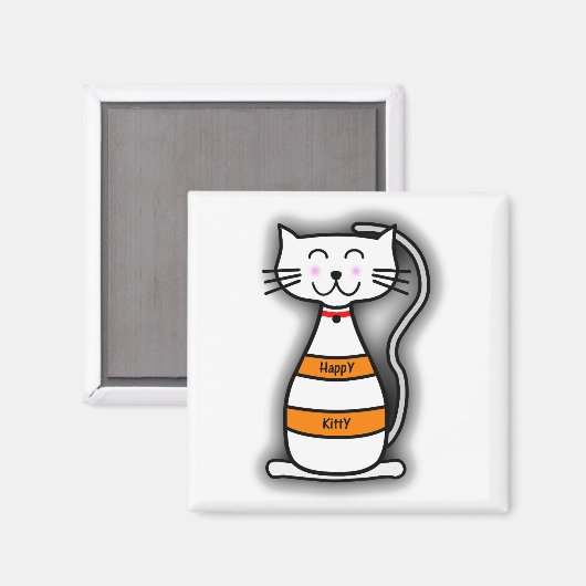 Happy Kat Magnet (Voorkant / Achterkant)