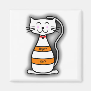 Happy Kat Magnet