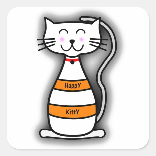 Happy Kat Sticker (Voorkant)
