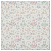 Happy Kawaii Bunny Stof (Swatch)