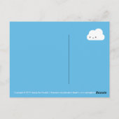 Happy Kawaii Cloud Briefkaart (Achterkant)