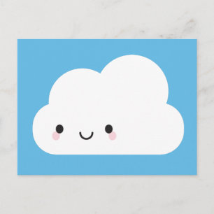 Happy Kawaii Cloud Briefkaart