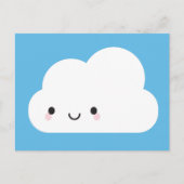 Happy Kawaii Cloud Briefkaart (Voorkant)