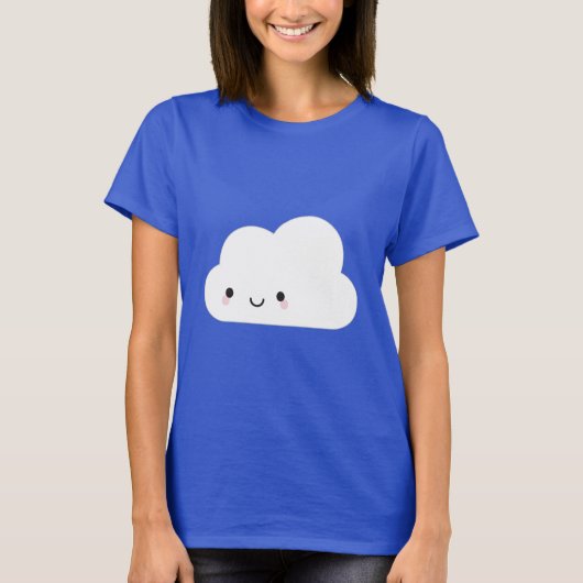 Happy Kawaii Cloud T-shirt (Voorkant)