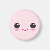 Happy Kawaii Face Magnet (Voorkant)