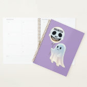 Happy Kawaii Ghost with Skull Balloon Planner (Display)