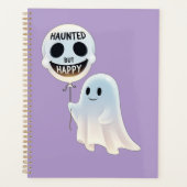 Happy Kawaii Ghost with Skull Balloon Planner (Voorkant)