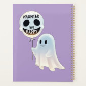 Happy Kawaii Ghost with Skull Balloon Planner (Achterkant)