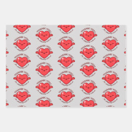 Happy Kawaii Heart Thank You for Shopping with Us  Inpakpapier Vel
