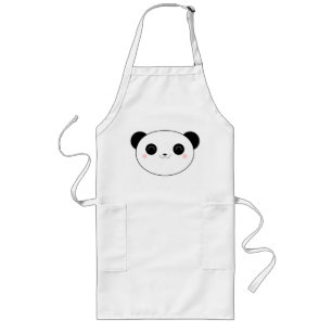 Happy Kawaii Panda Beer Apron Lang Schort