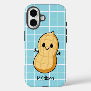 Happy Kawaii Peanut Cartoon – Schattigee glimlache iPhone 16 Hoesje