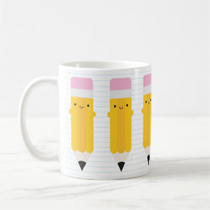 Happy Kawaii Pencils Koffiemok
