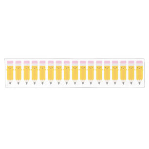 Happy Kawaii Pencils Korte Tafelloper
