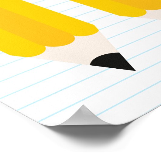 Happy Kawaii Pencils Poster (Hoek)