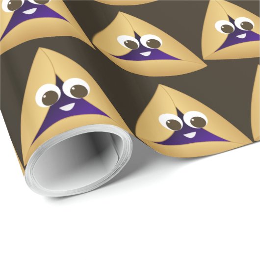 Happy Kawaii Prune Hamentashen Cadeaupapier (Rol Hoek)