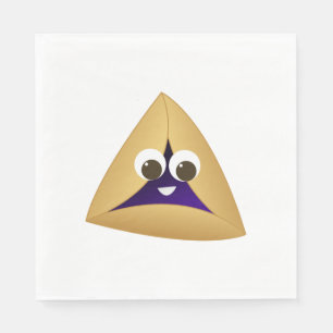 Happy Kawaii Prune Hamentashen Servetten