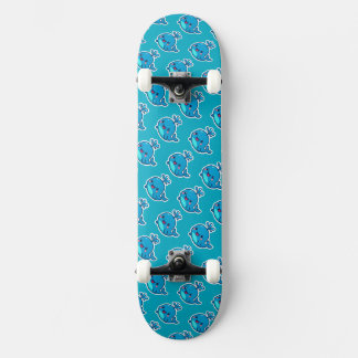 Happy Kawaii Whale Sticker – Schattigee Oceaan Vri Persoonlijk Skateboard