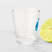 Happy Kawaii Whale Sticker – Schattigee Oceaan Vri Shot Glas (Links)