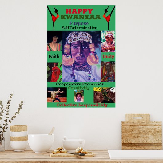 HAPPY KAWANZAA POSTER (Keuken)