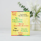Happy Kawanzaa Seven Principles Briefkaart (Staand voorkant)