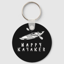 Happy Kayaker paddle kayak-boot Sleutelhanger