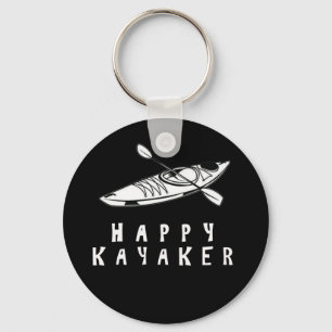 Happy Kayaker paddle kayak-boot Sleutelhanger