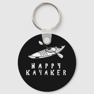 Happy Kayaker paddle kayak-boot Sleutelhanger