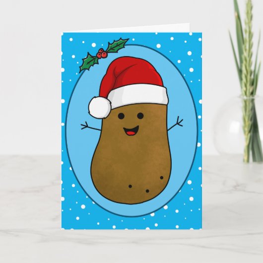 Happy Kerstaardappel Kaart (Voorkant)