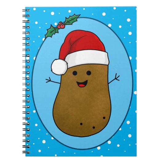 Happy Kerstaardappel Notitieboek (Voorkant)