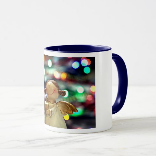 Happy kerstAngel Beverage Mok (Voorkant rechts)