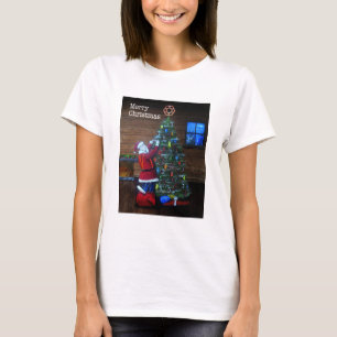 Happy kerstartiborist Tree Surgeon Rigning Tree T-shirt