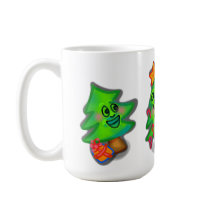 Happy kerstbomen mok