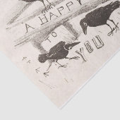 Happy kerstcadeaupapier Tissuepapier (Detail)