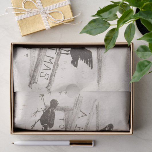  Happy kerstcadeaupapier Tissuepapier (Geschenk)