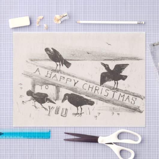  Happy kerstcadeaupapier Tissuepapier (Craft)