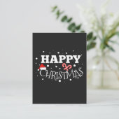 Happy kerstcadeaus feestdagenkaart (Staand voorkant)