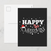 Happy kerstcadeaus feestdagenkaart (Voorkant / Achterkant)