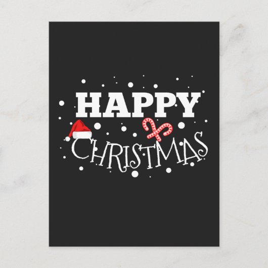 Happy kerstcadeaus feestdagenkaart (Voorkant)